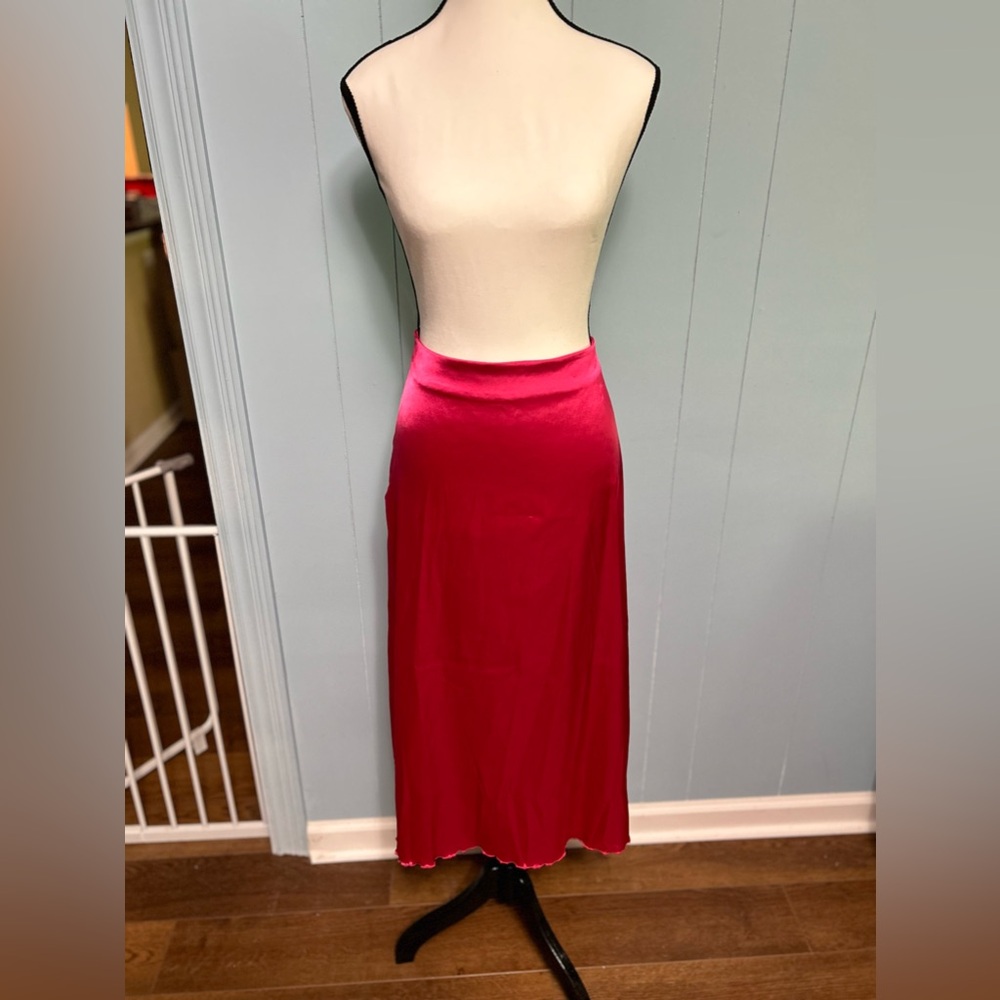 Hot pink skirt
